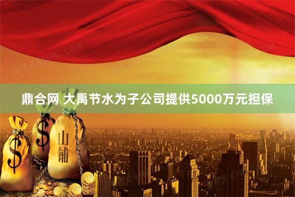鼎合网 大禹节水为子公司提供5000万元担保