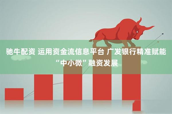 驰牛配资 运用资金流信息平台 广发银行精准赋能“中小微”融资发展